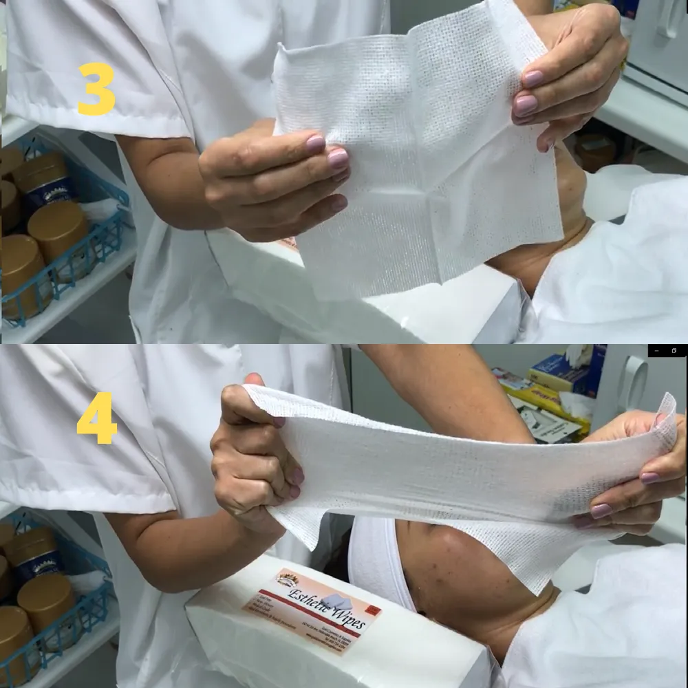 1 CASE/ 2,000-PCS Disposable Esthetic Wipes 4x4 essenavita